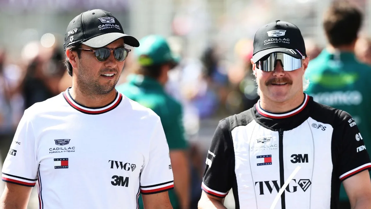 Checo Pérez le juega pesada broma a Valtteri Bottas previo al GP de Singapur.