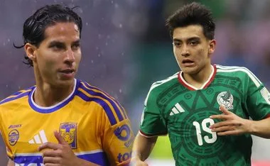 Diego Lainez y Gilberto Mora