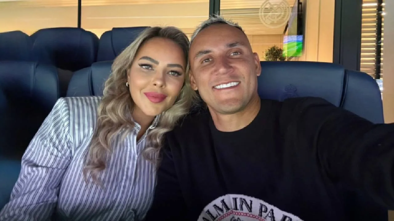 Andrea Salas y Keylor Navas.