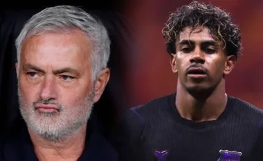 José Mourinho y Lamine Yamal.