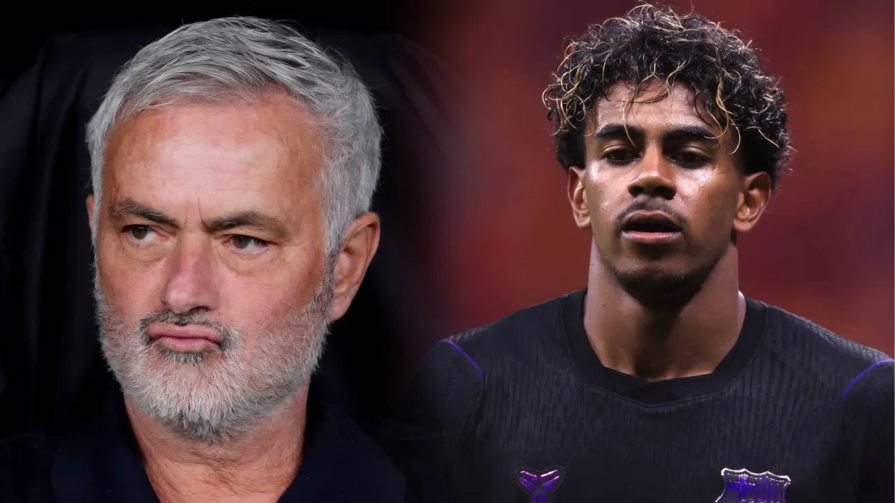 José Mourinho y Lamine Yamal.
