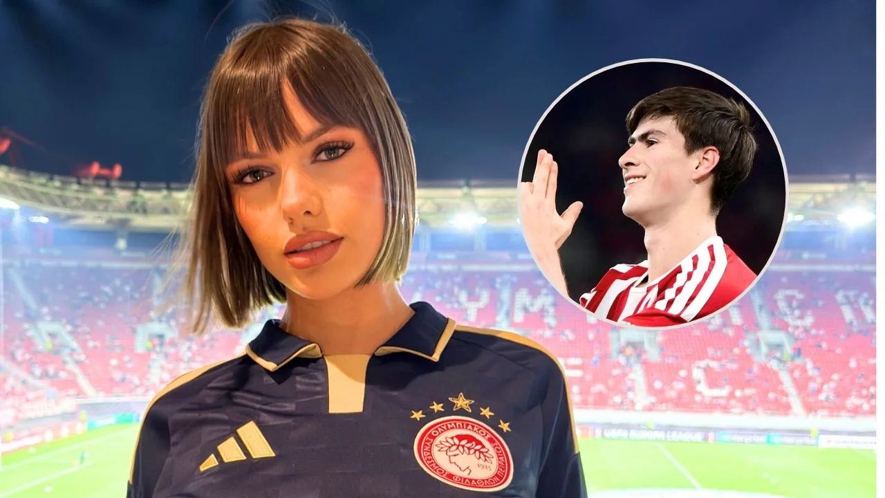 Modelo vinculada con la Hormiga González rompe el silencio y aclara su relación con el delantero de Olympiacos.