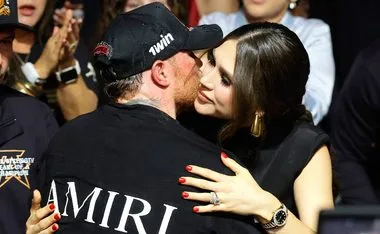 Saúl Álvarez y Fernanda Gómez